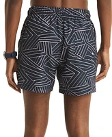 Nautica Men's Dashing Lines Swim Trunks