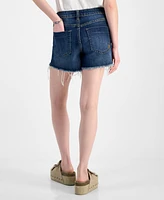 Indigo Rein Juniors' Frayed-Hem Destructed Shorts