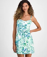 Rachel Roy Women's Wren Floral Sweetheart Mini Dress