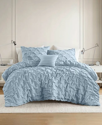 510 Design Bailey Diamond Pucker Woven 4-Pc. Comforter Set