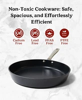 Alva Maestro 3 Pieces Nonstick Ceramic Frying Pan Set, Skillet Cookware Set, Non-Toxic Pfas Pfoa & Ptfe Free, Healthy Cooking Pan, Compatible with all