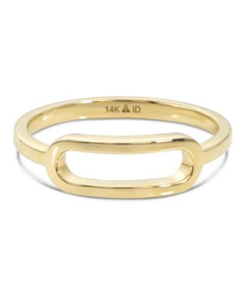 Devata Loop Ring In 14k Gold Size 8 Approx. 2.4 Grams.