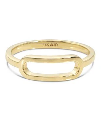 Devata Loop Ring In 14k Gold Size 8 Approx. 2.4 Grams.