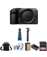 Nikon Z 30 Dx-Format Mirrorless Camera Bundle with 64GB Sd Card, Shoulder Bag, Shotgun Microphone, Tripod, Extra Battery, Smart Charger, Cleaning Kit