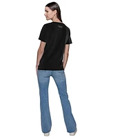 Karl Lagerfeld Paris Women's Karl's Library Crewneck Tee