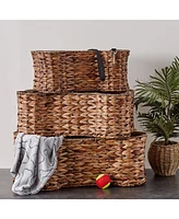 Bone Dry Hyacinth Shape Pet Storage Basket