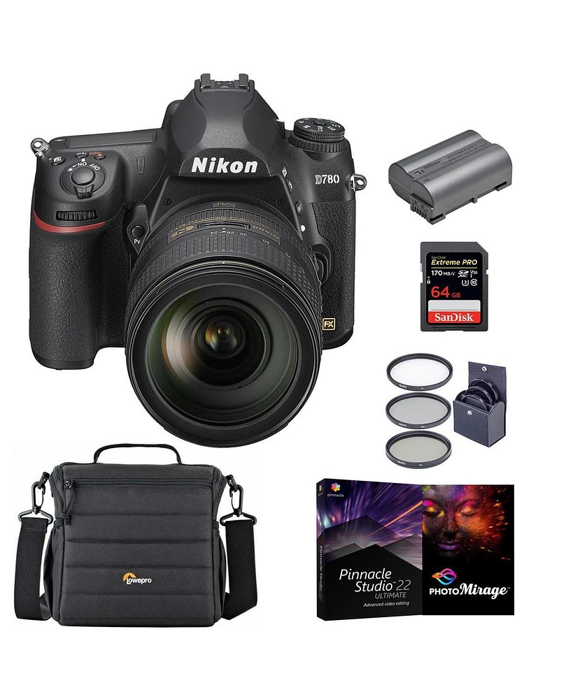 Nikon D780 Fx-Format Dslr Camera with Af-s Nikkor 24-120mm f/4G Ed Vr Lens