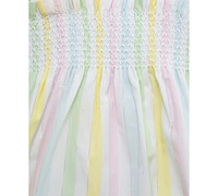 Little Me Baby Girls 2-Pc. Candy Stripe Bubble Romper & Headband Set