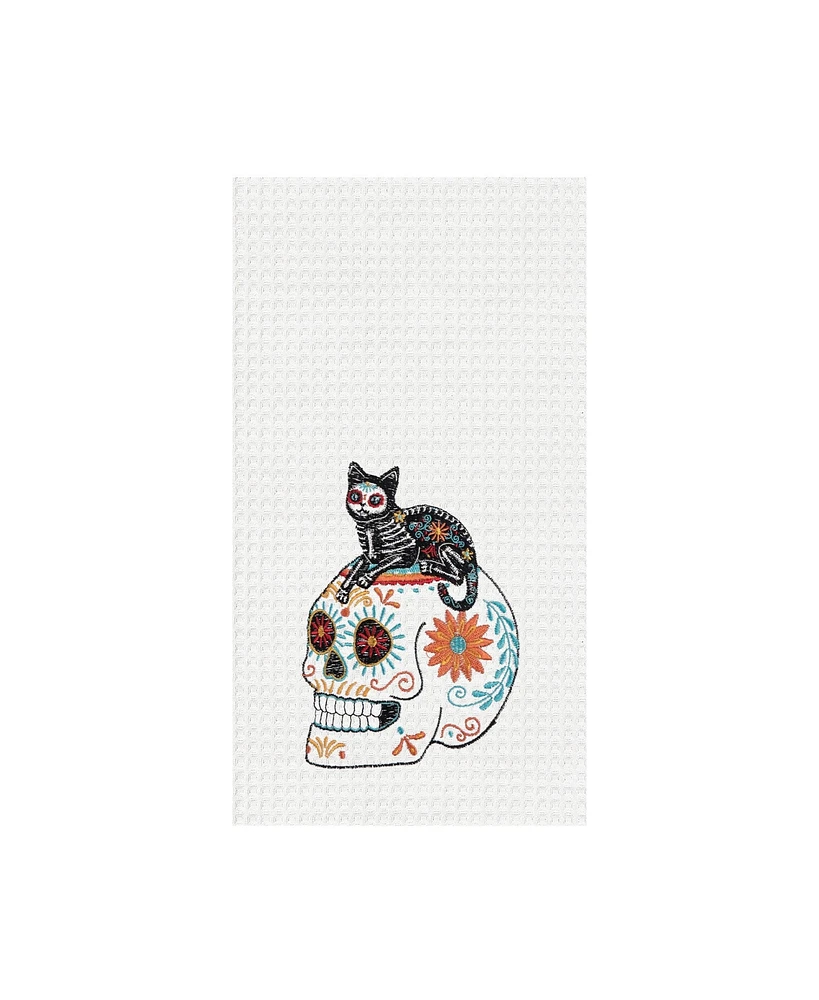 Feline Sugar Skull Towel