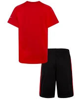 Nike Little Boys 2-Piece Swoosh T-Shirt and Shorts Set