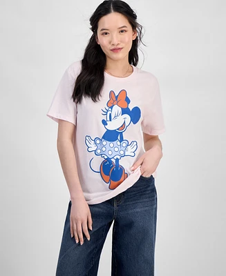 Disney Juniors' Minnie Mouse Graphic-Print Crewneck Tee