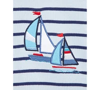 Little Me Baby Boys Sailboats Rompers, Pack of 2