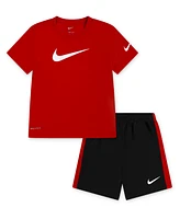 Nike Toddler Boys 2-Piece Swoosh T-Shirt and Shorts Set