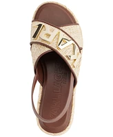 Karl Lagerfeld Paris Women's Charla Slingback Espadrille Flat Sandals
