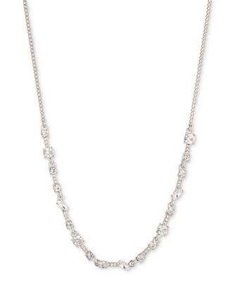 Givenchy Mixed Crystal Statement Necklace, 16" + 3" extender