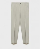 Mango Men's Wool-Blend Slim-Fit Pants
