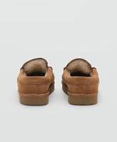 Mango Men's Sheepskin Lining Suede Clogs
