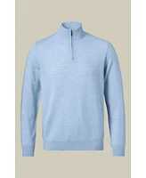 Charles Tyrwhitt Men's Merino Zip Neck Long Sleeve Sweater