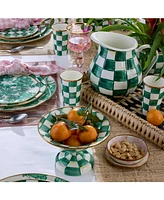 Mackenzie-Childs Emerald English Garden Charger Plate
