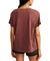 Lucky Brand Women's Feel The Music Boyfriend Tee