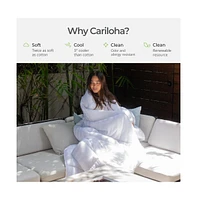 Cariloha Mid-Loft Duvet Insert | King | White | Mid Loft | Viscose Material | Soft, Comfortable & Wicks Moisture