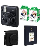 Fujifilm Instax Mini 99 Instant Film Camera, Matte Black, Bundle with 2x Instant Daylight Film, Photo Album and Protective Case