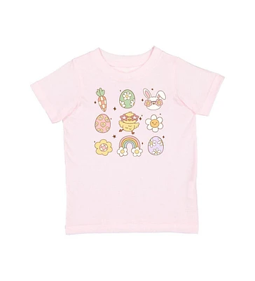 Sweet Wink Toddler Girls Groovy Chick Easter Short Sleeve T-Shirt