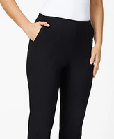 Cable & Gauge Women's Slim Fit Pull On Cropped Pant