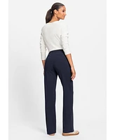 Olsen Women's Mona Fit Wide Leg Knit Trouser
