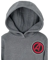 Avengers Toddler Boys Marvel Zip Up Vest 2fer Jacket and Pullover Fleece Hoodie