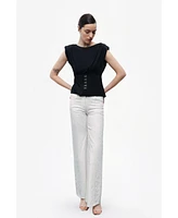 Nocturne Women's Blouse with Rope Straps