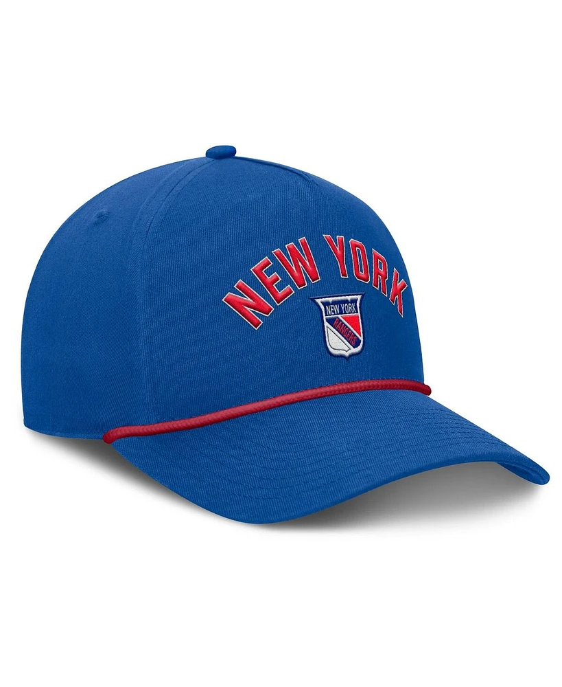 Fanatics Men's Royal New York Rangers Decades Collection A-Frame Rope Adjustable Hat