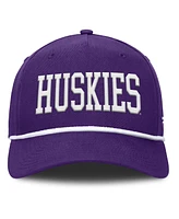 Fanatics Men's Purple Washington Huskies Foul Ball Rope Adjustable Hat