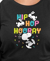 Hybrid Apparel Plus Peanuts Hip Hop Hooray Graphic Pullover T-Shirt