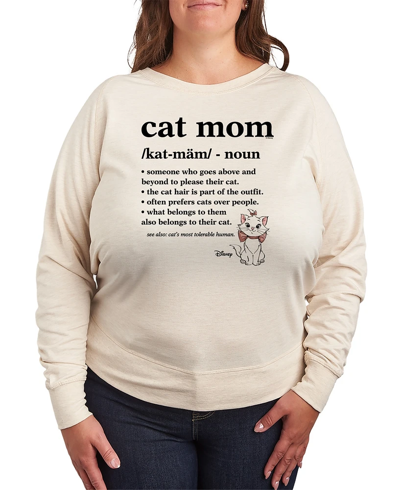 Hybrid Apparel Plus The Aristocats Cat Mom Graphic Pullover T-Shirt