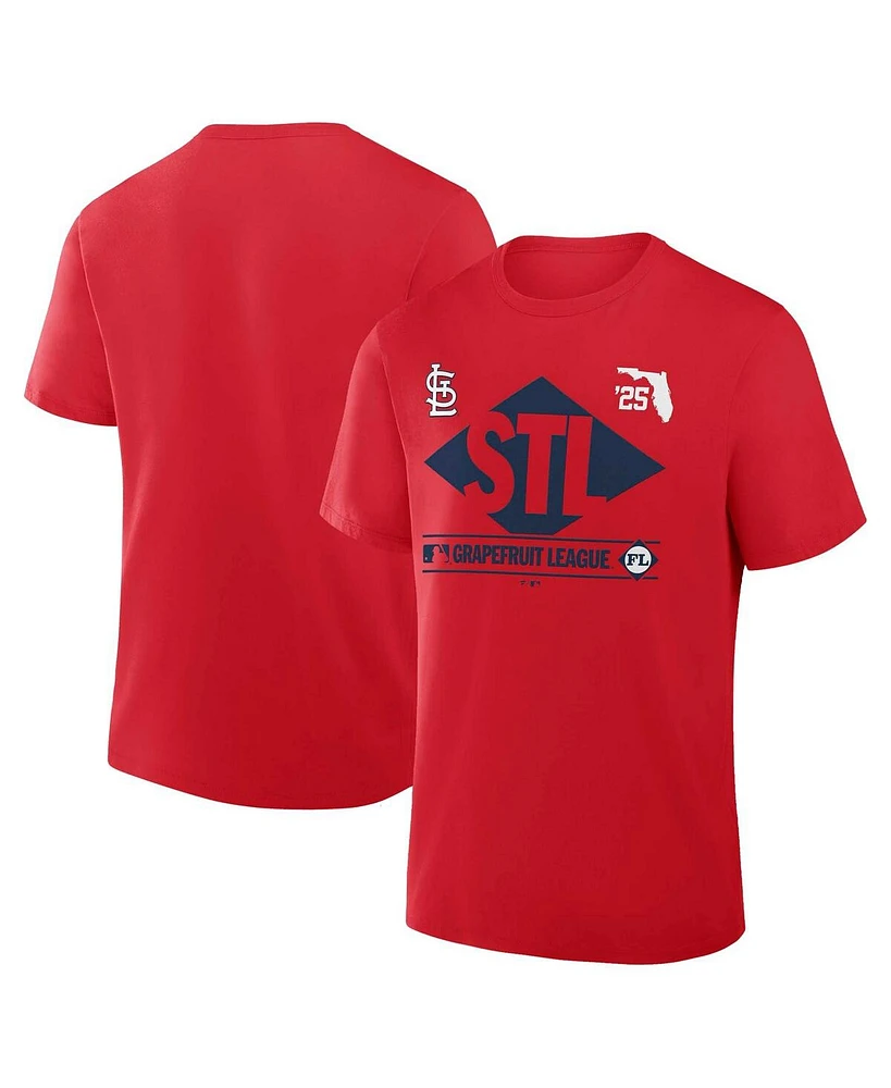 Fanatics Men's Red St. Louis Cardinals 2025 Spring Training Grapefruit League True Icon T-Shirt