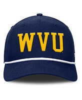 Fanatics Men's Navy West Virginia Mountaineers Foul Ball Rope Adjustable Hat