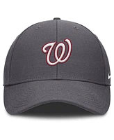 Nike Men's Gray Washington Nationals Club Performance Adjustable Hat