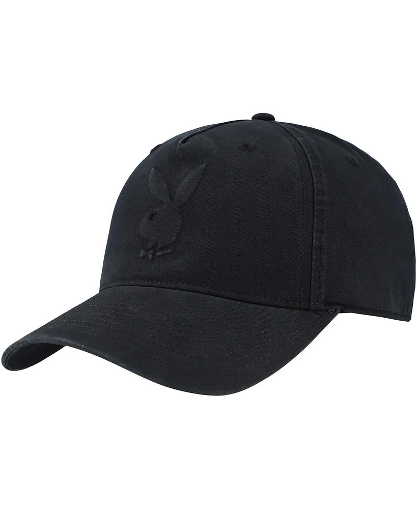 Lids Men's and Women's Black Playboy Embossed Logo Adjustable Hat