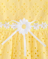 Blueberi Boulevard Baby Girls Daisy-Trim Eyelet Sundress