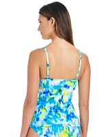 Bleu by Rod Beattie Women's Life's A Beach Printed Tankini Top