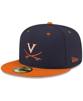 New Era Men's Navy Virginia Cavaliers 59FIFTY Fitted Hat