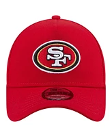 New Era Men's Scarlet San Francisco 49ers A-Frame 9FORTY Adjustable Hat