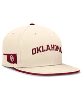 Jordan Men's Natural Oklahoma Sooners Primetime True Performance Fitted Hat