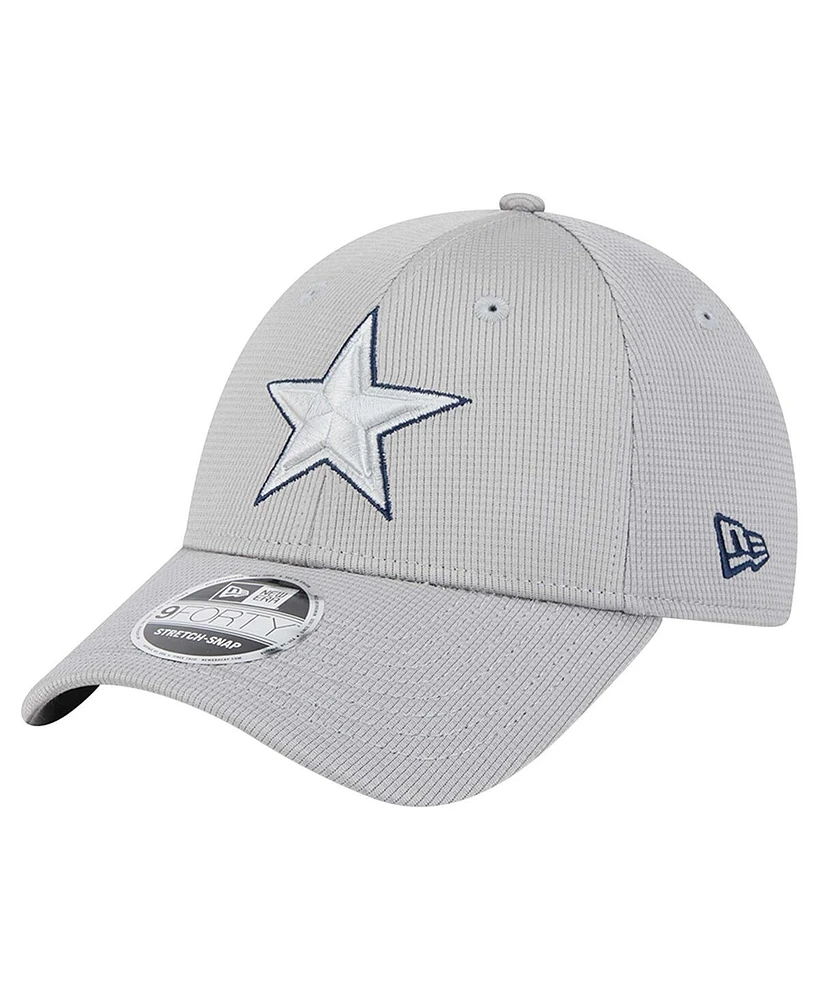 New Era Men's Gray Dallas Cowboys Pivot 9FORTY Adjustable Hat