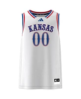 Adidas Men's 00 White Kansas Jayhawks Swingman Jersey