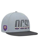 Fanatics Men's Gray Orlando City Sc Smoke Snapback Hat
