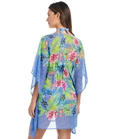 Bleu by Rod Beattie Women's Lets Get Away Caftan Swim Cover-Up