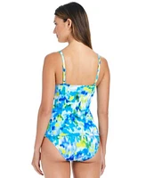 Bleu By Rod Beattie Womens Lifes A Beach Tankini Top Sarong Hipster Bikini Bottoms