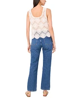 1.state Women's Crochet Open-Weave Tank Top